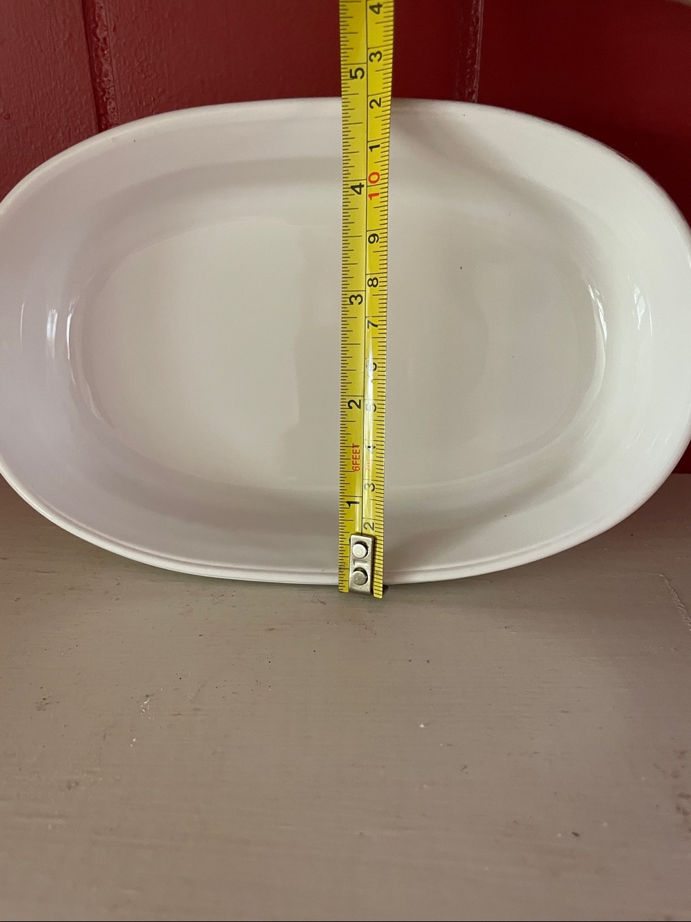 Corning White Ceramic Oval small Baking Dish - Picture 6 of 6